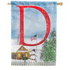 Christmas Trees For Sale Monogram House Flag