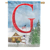 Christmas Trees For Sale Monogram House Flag