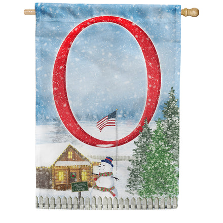 Christmas Trees For Sale Monogram House Flag