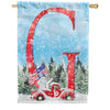 Stay Warm America Monogram House Flag