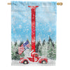 Stay Warm America Monogram House Flag