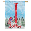 Stay Warm America Monogram House Flag