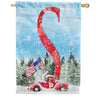 Stay Warm America Monogram House Flag