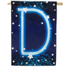 New Year Starlight Monogram House Flag