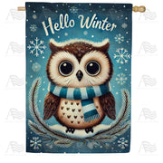 America Forever Hello Winter Owl House Flag