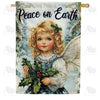 Peace on Earth Angel House Flag