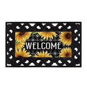 Carson Welcome Sunflowers Mini Mat (22" x 10")