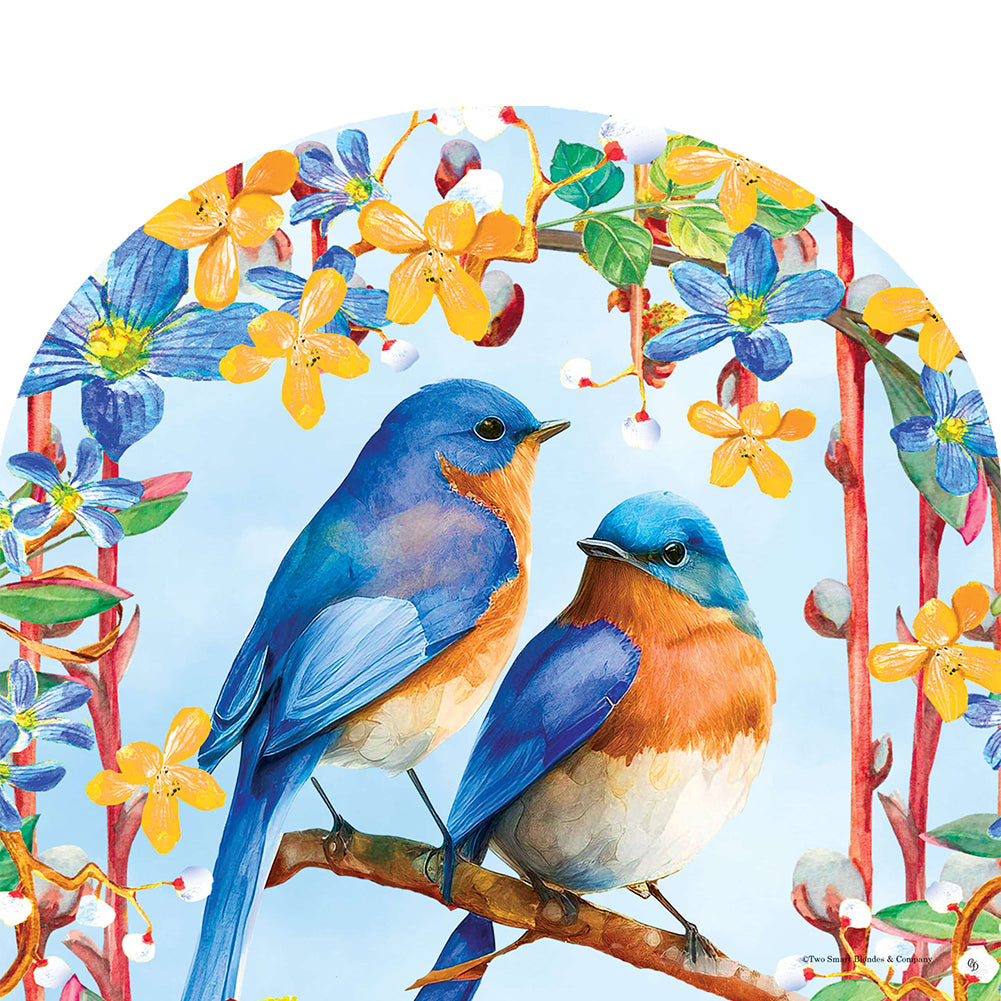 Custom Decor Arbor Mate - Lovely Bluebirds