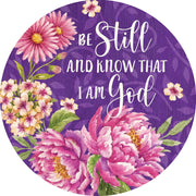 Custom Decor Accent Magnet - Be Still Floral