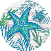 Custom Decor Accent Magnet - Teal Starfish