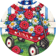 Custom Decor Accent Magnet - Patriotic Wagon