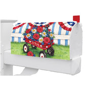 Patriotic Wagon Mailbox Makeover