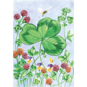 Toland Clover And Bee Garden Flag