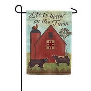 Toland Garden Flag - Better on the Farm