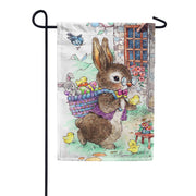 Toland Garden Flag - Vintage Easter Bunny