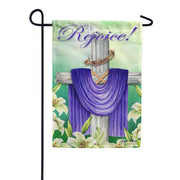 Toland Garden Flag - Rejoice Cross