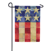 Toland Garden Flag - Stars And Stripes On Squares