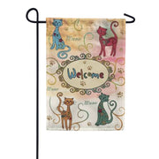 Toland Meow Welcome Garden Flag