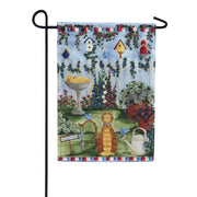 Toland Cats Garden Garden Flag