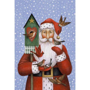 Toland Birdhouse Santa Garden Flag