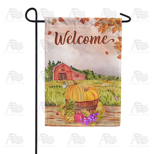 Fall Farm Painting Garden Flag