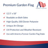 America Forever Thank You Veterans Garden Flag