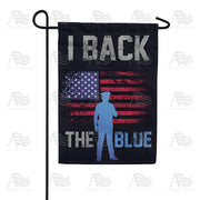 I Back the Blue Garden Flag