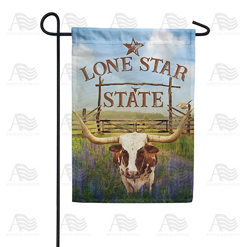 Texas Longhorn Garden Flag