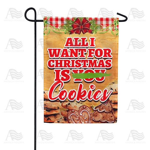 Wishing For Christmas Cookies Garden Flag