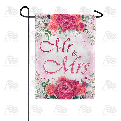 Mr & Mrs Garden Flag