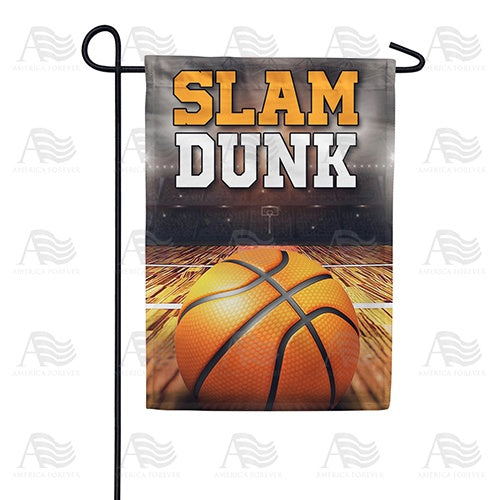 Basketball Slam Dunk Garden Flag