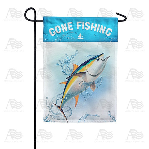 Having Reel Fun Garden Flag