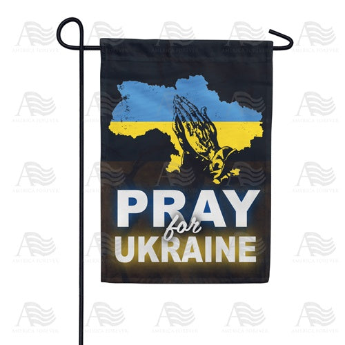 Pray for Ukraine Garden Flag