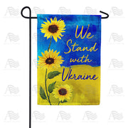 America Forever We Stand with Ukraine - Sunflowers Garden Flag