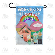 Grandkids Welcomed Here Garden Flag