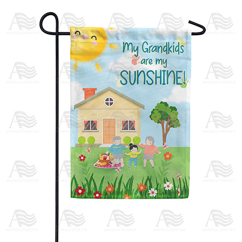 Grandkids Are My Sunshine Garden Flag