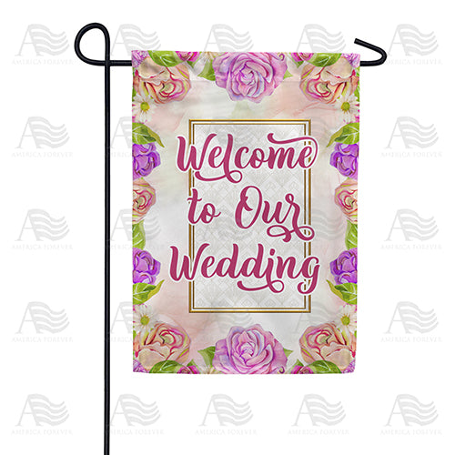 Wedding Welcome Garden Flag