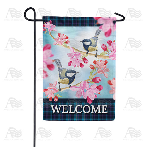 Spring Tweets Welcome Garden Flag