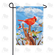 Red Spring Cardinal Garden Flag