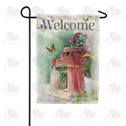 Vintage Spring Water Pump Garden Flag