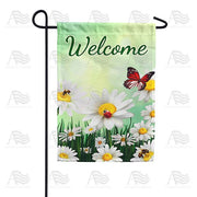 Daisies Welcome Garden Flag