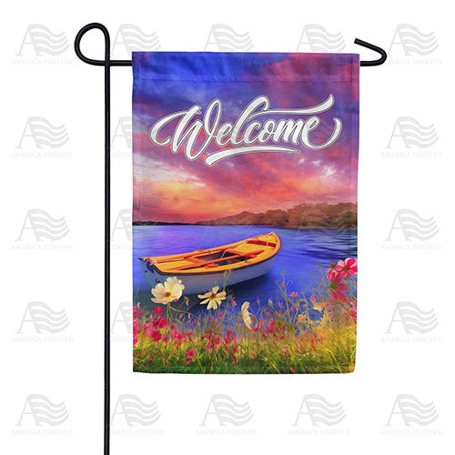 Tranquility Lake Garden Flag