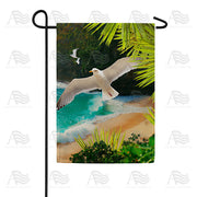 Soaring Gulls Garden Flag