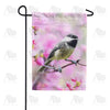 Chickadee In Apple Tree Blossoms Garden Flag