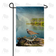 Killdeers By Water Garden Flag