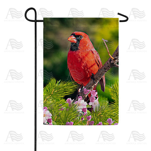 Cardinal In Sunshine Garden Flag