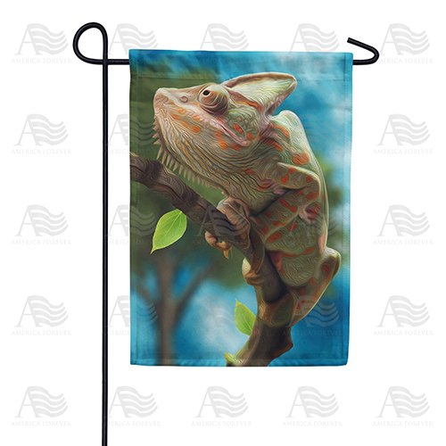 Chameleon Lizard Garden Flag