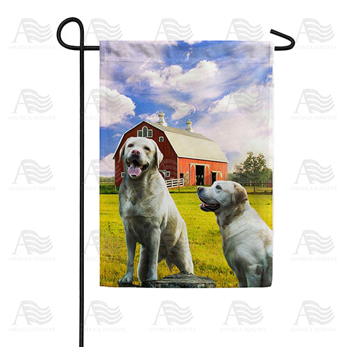 Canine Farmers Garden Flag