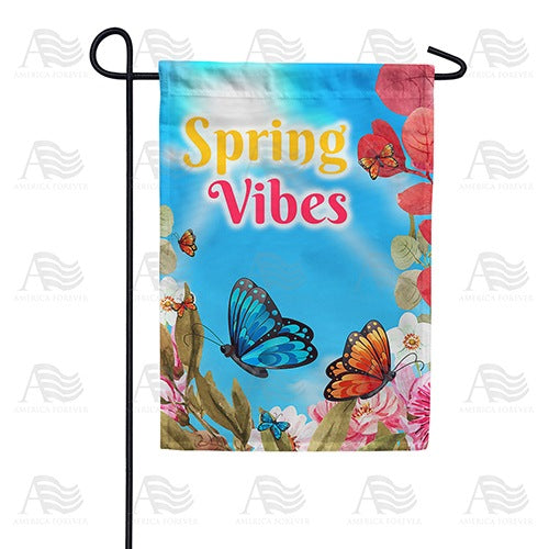 Spring Vibes Garden Flag