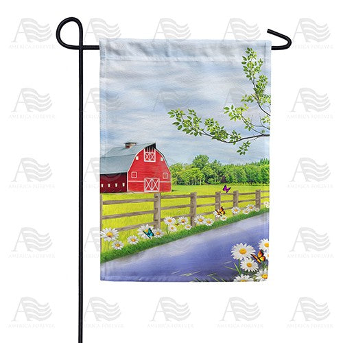 Spring In The Country Garden Flag